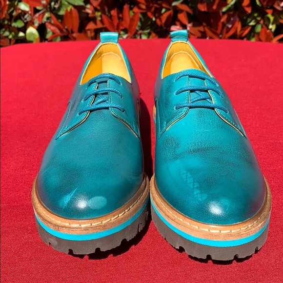 Jafa 397 Teal Loafers Size 38 NWOB - Picture 5 of 10